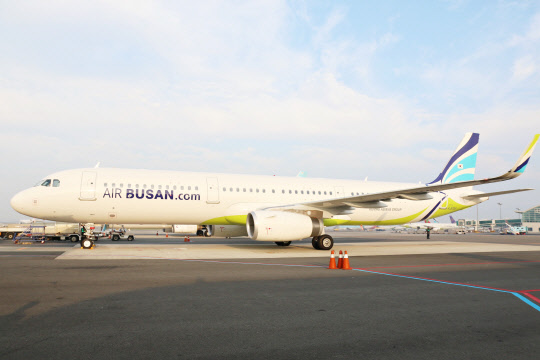 에어부산 A321-200.<에어부산 제공>